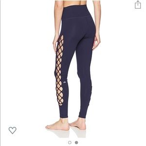 Alo Yoga Interlace Navy Leggings